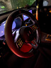 尚合意奔馳真皮方向盤(pán)套C200C260L E260E300L GLA200 GLC260 GLE350把套 奔馳+碳纖皮+棕色+5D壓印+圓型 曬單實(shí)拍圖