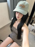 Mmlg 87mm 牛仔棒球帽女夏季新款軟頂大帽圍鴨舌帽學(xué)院風(fēng)情侶款帽子 牛仔藍 均碼 曬單實(shí)拍圖