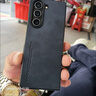 遼科適用三星Galaxy ZFold7手機殼折疊屏輕薄磨砂羊巴皮保護套新款防摔輕奢復(fù)古高檔商務(wù)簡約手機外殼 三星ZFold7 石墨黑羊巴皮保護套【前框+后殼】 曬單實拍圖