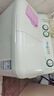 海爾（Haier）小神螺洗衣機(jī)半自動(dòng)雙缸雙桶大容量租房宿舍家用老人可輕松使用強(qiáng)水流強(qiáng)去污有腳輪可挪動(dòng)水電分離 小神螺9KG【強(qiáng)力去污+操作簡單+有現(xiàn)貨多倉速發(fā)】 曬單實(shí)拍圖
