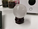 曜萱天然白水晶球擺件天然白水晶原石人工打磨招財(cái)轉(zhuǎn)運(yùn)居家送禮玄關(guān) 精選直徑5厘米 曬單實(shí)拍圖