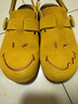 百麗（Belle）smiley聯(lián)名款笑臉童鞋吐司鞋舒適休閑勃肯鞋84042B75 黃色 35 (225mm) 曬單實(shí)拍圖