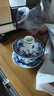 容山堂青花白瓷特大號三才蓋碗茶杯茶碗杯功夫茶具八寶茶蓋碗茶碗泡茶碗 影青八寶蓋碗-以和為貴300ml 曬單實(shí)拍圖