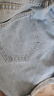 真維斯（Jeanswest）女裝牛仔褲新款2025年洋氣牛仔百搭直筒卷邊褲腳A字闊腿短褲女KP 淺藍(lán)色8510 L 曬單實拍圖