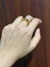 周大福海豚背戒指INS風(fēng)足金黃金戒指女(工費880)14號 約9.5g EOF1660 曬單實(shí)拍圖