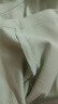 茵曼（INMAN）索羅娜撞邊圓領(lǐng)休閑T恤女2025夏季減齡簡(jiǎn)約寬松舒適百搭上衣 嫩綠色-全棉 M 曬單實(shí)拍圖