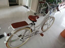 飛鴿（FLYING PIGEON）兒童自行車7-12歲自行車兒童單車小孩自行車成人通勤車自行車學生 頂配珍珠白|單速|(zhì)一體輪+禮包 24寸適合150-170cm 曬單實拍圖