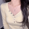 BOEAY一克拉莫桑鉆石吊墜女士純銀項(xiàng)鏈女2025新款輕奢小眾生日禮物女生 【免費(fèi)刻字】一克拉莫桑鉆石項(xiàng)鏈-白金色 曬單實(shí)拍圖
