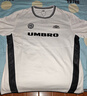 茵寶（Umbro）官方運動(dòng)短袖男裝上衣夏裝復古球衣情侶裝寬松女裝T恤衫 雪花白 XL 曬單實(shí)拍圖
