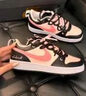 耐克（NIKE）【定制球鞋】蜜桃烏龍雙勾解構(gòu)字母潮流包裹性耐磨低幫板鞋女黑粉 白色 38 曬單實拍圖