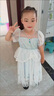 迪士尼（Disney）童裝愛莎公主裙女童連衣裙夏季新款兒童裙子生日禮服女孩表演服夏 裙子+披風(fēng) 120 適合110-120cm年齡6-7歲 曬單實(shí)拍圖