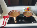 Amercook阿爾菲塔復古陶土系列不沾炒鍋煎鍋富牛?？钇降族伈徽冲伣M合套裝 復古陶土（炒鍋+煎鍋） 2件套 曬單實拍圖