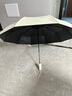 天堂 全自動(dòng)黑膠遮陽(yáng)傘 三折加大傘面一鍵開(kāi)合晴雨兩用傘 暢行 甘酪白 曬單實(shí)拍圖