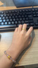 卡鉑亞黃金戒指女 足金999碎冰冰戒指滿天星素圈指環(huán)生日情人節(jié)禮物 4.53克（13號(hào)）寬約3.9mm 曬單實(shí)拍圖