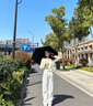 JCZS德國品牌晴雨兩用遮陽傘防曬防紫外線女2025新款加大加厚加固折疊 【一傘兩用自動款】白玉晚香 曬單實拍圖