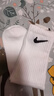 耐克（NIKE）男襪三雙裝 中高筒 休閑襪 運動襪 籃球襪 白襪 SX7676-100-M 曬單實拍圖