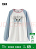森馬（Semir）迪士尼米奇家族合作系列長(zhǎng)袖T恤女2025oversize春裝109125101012 曬單實(shí)拍圖