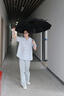 仙萌自動雨傘大號太陽傘遮陽傘晴雨兩用防曬傘復(fù)古折疊雨傘男女雙人 【曜石黑】電鍍?nèi)詣佑陚?曬單實拍圖