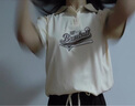 萱莉莉初中生夏裝運動套裝女新款學(xué)生短袖寬松休閑褲兩件套女孩夏天衣服 兩件套-71杏色上衣+卡其休閑褲 170 碼【建議120-130斤】 曬單實拍圖