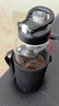 LOCKZI噸桶噸耐高溫100度食品級(jí)開(kāi)水防摔茶水分離玻璃泡茶杯大容量水杯 [獨(dú)立茶網(wǎng)+杯套] 1500ml 高硼硅防爆 曬單實(shí)拍圖
