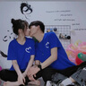 G.DUCKKIDS小黃鴨童裝親子裝三口母女裝夏季新款兒童夏裝女孩短袖全家福四口 半愛心藍(lán)色短袖 80 尺碼9-12個月建議寶寶75-85c 曬單實(shí)拍圖