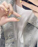 老鳳祥貓眼圓珠耳圈黃金耳飾精致輕奢優(yōu)雅貓眼珠高級感足金耳環(huán)女款 貓眼珠耳環(huán) 約0.54g 曬單實(shí)拍圖