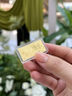 行金銀中生日快樂(lè )黃金金鈔金片投資金足金條收藏理財生日七夕情人節禮物 生日快樂(lè )金鈔0.1g 曬單實(shí)拍圖