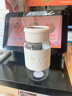 施錦德國品質(zhì)玻璃杯簡約直飲水杯加厚高硼硅玻璃杯便攜加厚防燙杯 白色550ml耐高溫+茶隔 曬單實(shí)拍圖