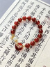 戀晴錦鯉平安扣銀手鏈女轉(zhuǎn)運(yùn)珠紅瑪瑙手串七夕情人節(jié)禮物送女朋友生日 曬單實(shí)拍圖