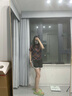 妙奕嘉運動短褲女夏季外穿休閑黑色女生中考跑步健身辣妹熱褲寬松顯腿長 白條紋鎖邊黑色運動短褲 L 【建議130斤以內】 曬單實拍圖