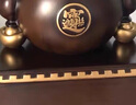 金蟾擺件蟾蜍三足金蟬新中式客廳辦公室裝飾開店開業(yè)禮物 小號(hào) （黑胡桃木色）30*30* 30cm 曬單實(shí)拍圖
