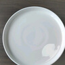 幾物森林 陶瓷盤家用白瓷盤子9英寸中式餐盤菜盤平盤牛排盤水果盤 2只裝 曬單實(shí)拍圖