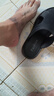 西域駱駝（VANCAMEL）拖鞋男真皮2024新款夏季外穿沙灘鞋防滑軟底一字拖時尚室外涼鞋潮 黑色 42 曬單實拍圖
