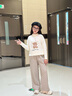 NICKYBABY女童運(yùn)動褲秋季2025新款女大童秋冬洋氣褲子秋冬加絨兒童衛(wèi)褲加厚 16317咖色【春秋款】 170 cm 曬單實(shí)拍圖