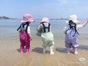 SooGree趕海服兒童涉水褲釣魚服飾下水褲玩沙水服連體雨鞋雨褲一體抓魚 曬單實拍圖