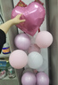 泓衍（HONGYAN）地飄氣球裝飾場(chǎng)景布置兒童周歲幼兒園美少女生日滿(mǎn)月汽球立柱派對 【地飄】愛(ài)心粉色+燈 15個(gè) 曬單實(shí)拍圖