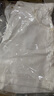 ELAND衣戀牛仔短褲女卷邊褲腳收腰直筒褲夏新款 象牙白/白色(39)Ivory S 曬單實(shí)拍圖