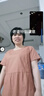 衣典零一（LEDIALYI）2025夏季女裝新款高端氣質(zhì)休閑中年小個(gè)子棉麻連衣裙亞麻裙子夏天 橘色 M (建議95-115斤) 曬單實(shí)拍圖