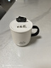 定梧可愛(ài)貓咪馬克杯女士高顏值陶瓷咖啡杯子男女學(xué)生情侶水杯帶蓋勺 （帶蓋+貓爪勺子）黑貓330ml 曬單實(shí)拍圖