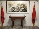 【全網(wǎng)低價(jià)】易利豐（elifo）辦公室?guī)U國旗落地?cái)[件 室內(nèi)立式金色落地旗桿2米帶底座可伸縮 會(huì)議室裝飾旗架旗座底座 曬單實(shí)拍圖