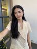 伊婭莎西裝連衣裙女夏短袖氣質(zhì)女神范小個(gè)子職業(yè)裝珠寶店美容院工作服裙 5101杏色 XL 建議110-120斤 曬單實(shí)拍圖