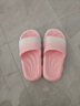 ECAC買(mǎi)一送一踩屎感拖鞋女夏季情侶一對室內家居防滑厚底涼拖外穿 粉色+黑色 36-37 碼+42-43碼 曬單實(shí)拍圖