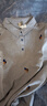 非魚(yú)非魚(yú)25夏季刺繡polo領(lǐng)連衣裙修身顯瘦T恤裙子短袖新款休閑T恤裙 中灰 XL 曬單實(shí)拍圖