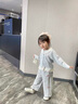 班喜迪女童外套春秋款2025新款女寶寶洋氣公主秋裝開衫上衣兒童秋季童裝 藍色 90 曬單實拍圖