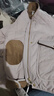 森馬（Semir）[商場同款]棉服女中長款輕薄寬松拼接翻領(lǐng)2024冬棉衣101724112007 曬單實拍圖