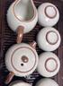 金鑲玉 仿宋汝窯茶具套裝 家用整套陶瓷西施壺泡茶功夫茶具送禮禮盒裝 秋露米黃汝窯茶具套裝 10頭 曬單實拍圖