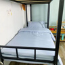 法瑪莎(FAVMARTHA)德國(guó)品質(zhì)大學(xué)生宿舍專用床上用品三件套床單被套四件套非全棉純棉 藍(lán)灰【柔軟親膚防螨】贈(zèng)運(yùn)費(fèi)險(xiǎn) 1支 [被套+床單+枕套 床單款 0.9米宿舍四件套 曬單實(shí)拍圖
