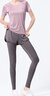 駱駝（CAMEL）彈力健身服女瑜伽運(yùn)動訓(xùn)練兩件套裝 Y8S1QL8628-1 杜若紫 L 曬單實(shí)拍圖