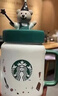 星巴克（Starbucks）杯子魔術(shù)師小熊梅森馬克杯帶蓋高顏值辦公室咖啡水杯陶瓷杯 魔術(shù)師小熊梅森陶瓷杯435ml 曬單實(shí)拍圖