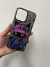福順奢涂鴉黑貓適用蘋果16promax手機(jī)殼iPhone15pro潮流14plus全包防摔13保護(hù)套12pro個性創(chuàng)意高級男女款 彩銀黑色【涂鴉黑貓】 iPhone 16 Pro Max 曬單實拍圖